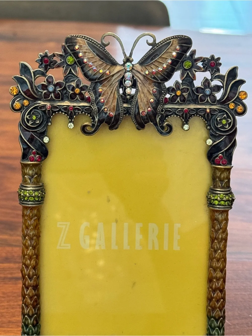 Z Gallerie Enamel Swarovski Crystal Butterfly Crystal Frame 3